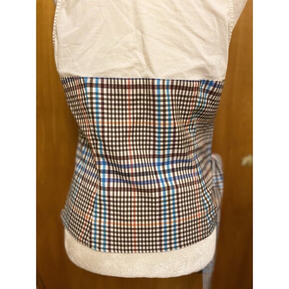 NY & CO 7th Avenue Design Studio Blouse Women’s Sz Medium Striped Multicolor Top - Picture 5 of 12